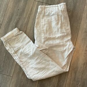 James Perse Cream Women’s Cargo Pants, Size 30